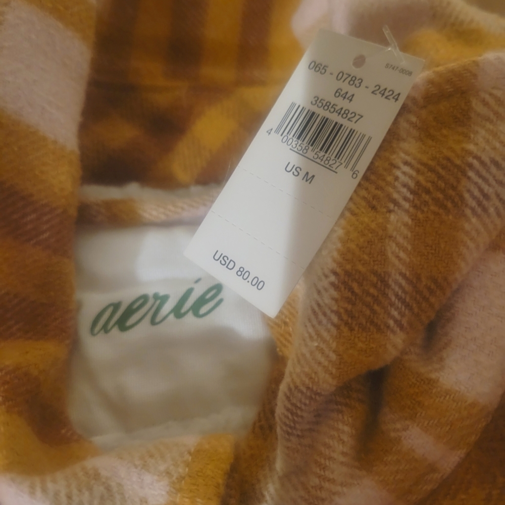 Aerie Sherpa lined Flannel Jacket